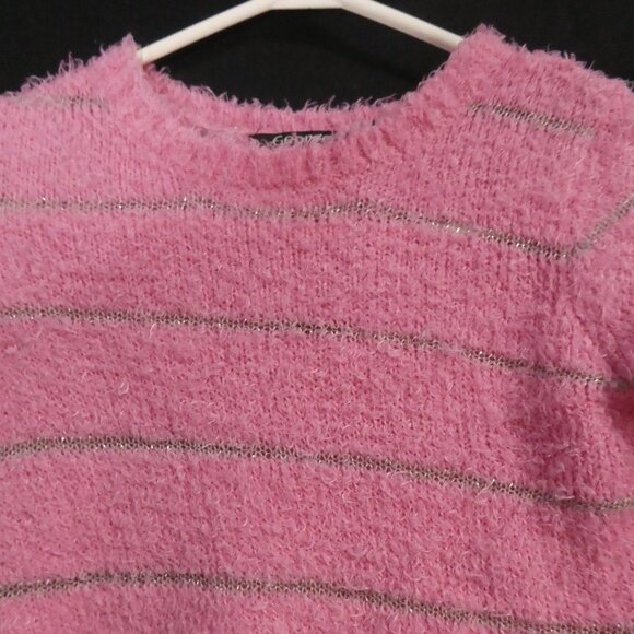GEORGE | 6x | Pink Eyelash Knit Striped Soft and Comfy Sweater - Picture 4 of 16